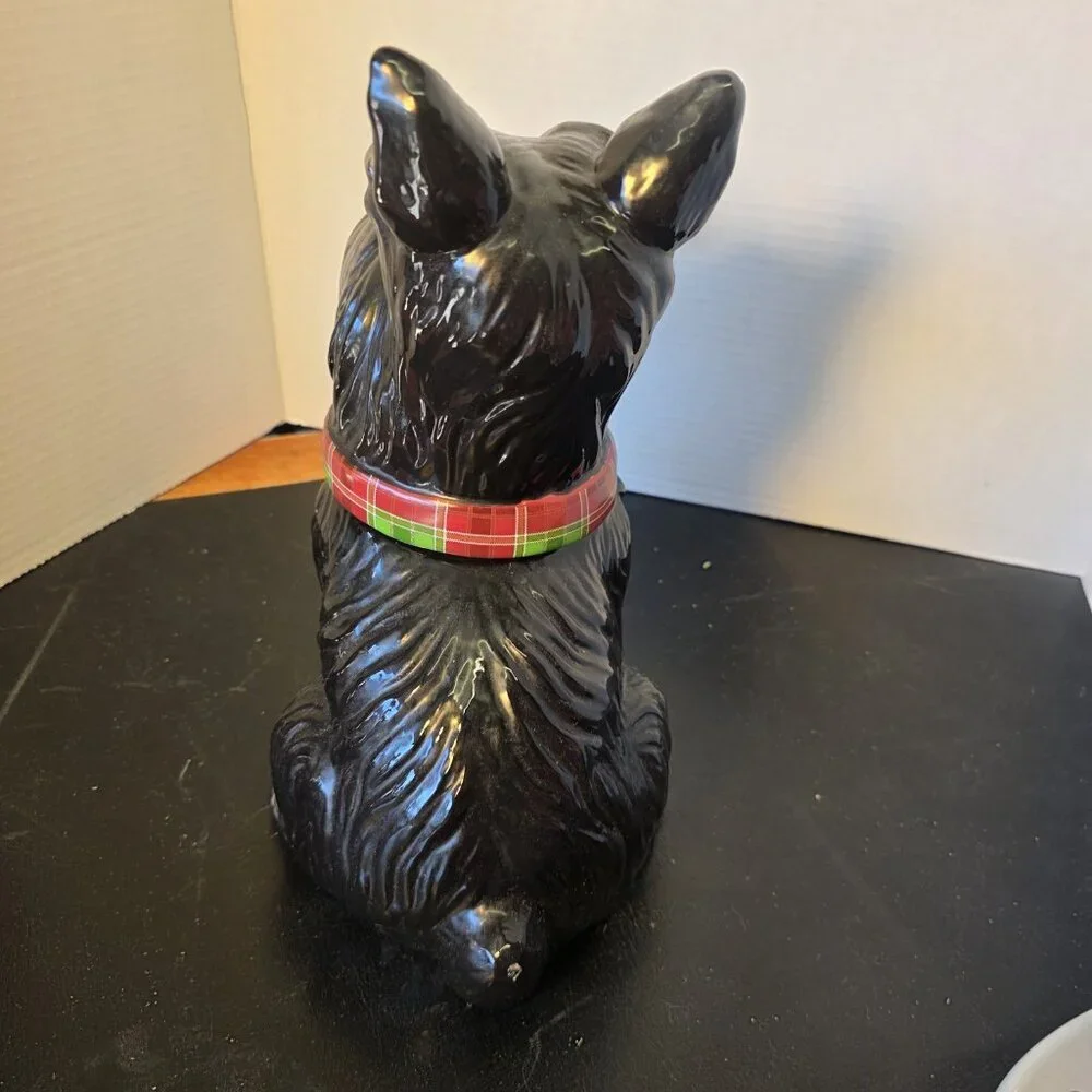 Jeffery Banks David’s Cookies Cookie Jar Scottish Terrier 12” Y4